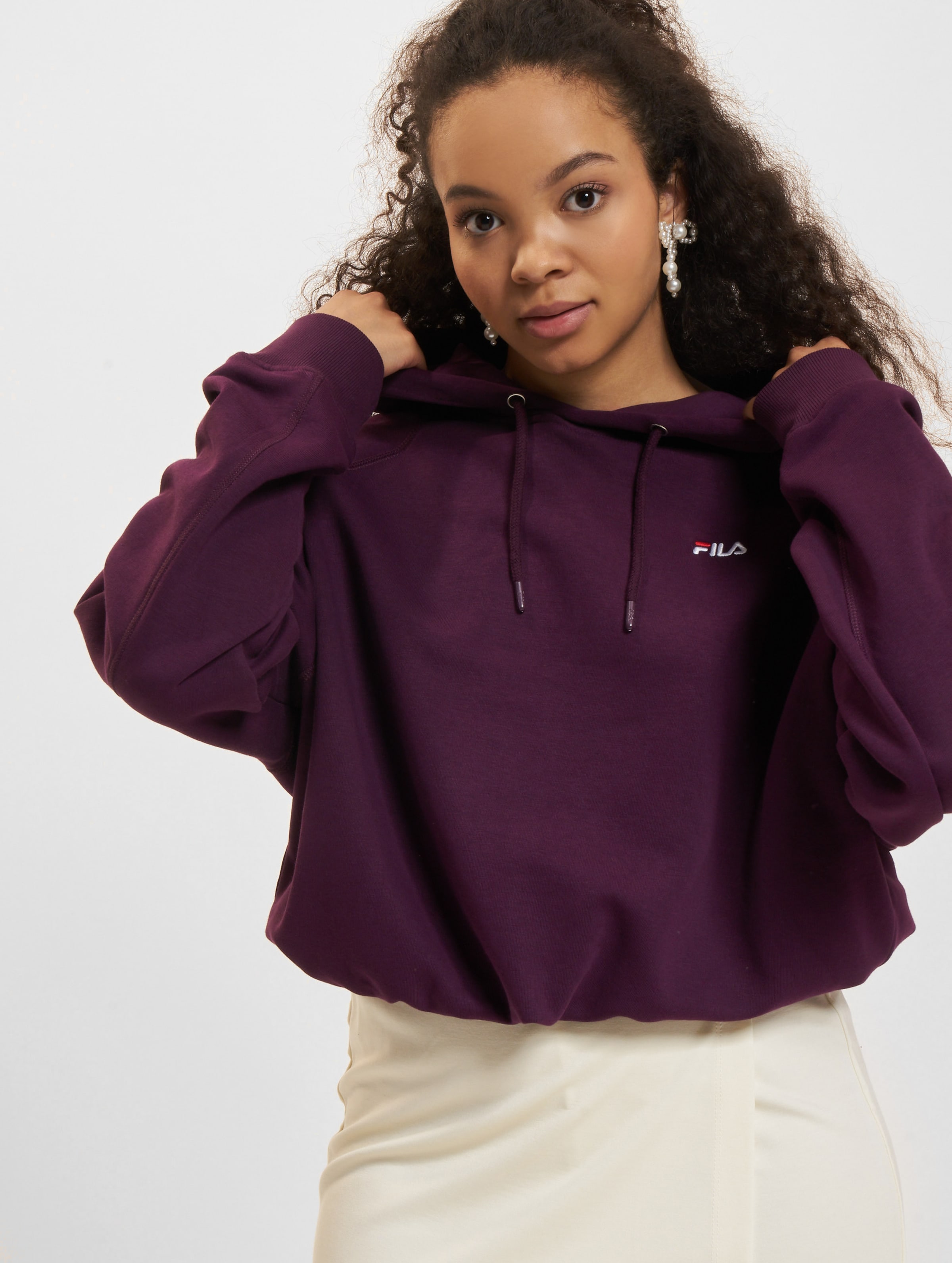 FILA Fila Eilies Cropped Hoodie Frauen,Unisex op kleur violet, Maat L