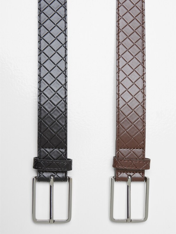 Woven Embossed Synthetic Leather 2 Pack -2