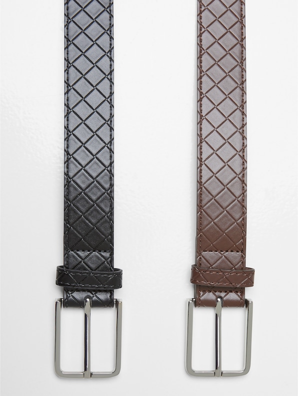 Woven Embossed Synthetic Leather 2 Pack -2