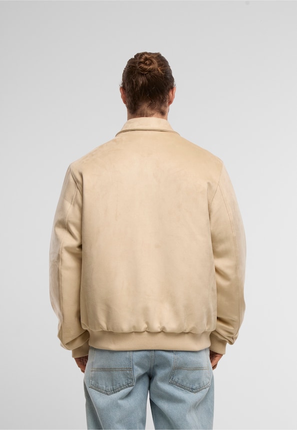 Kani Legacy Faux Suede Bowling Jacket-1