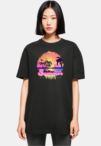 Ladies Summer Vibes Sunset Oversized Boyfriend