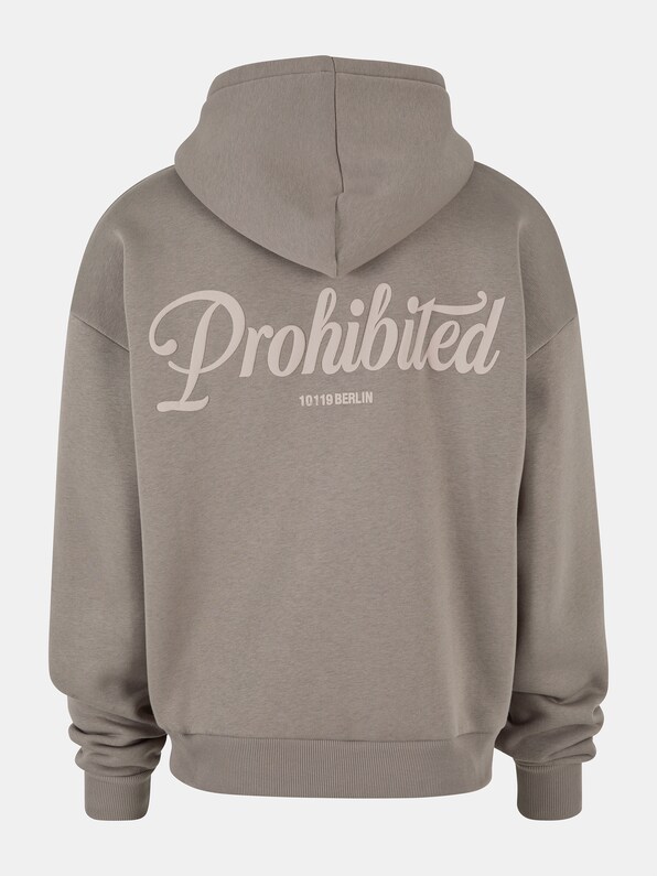 Prohibited 10119 V2 Crew Neck Zip Hoodies-10