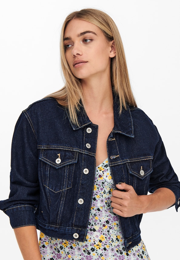 Only Jagger Pleat Denim Jacket-0