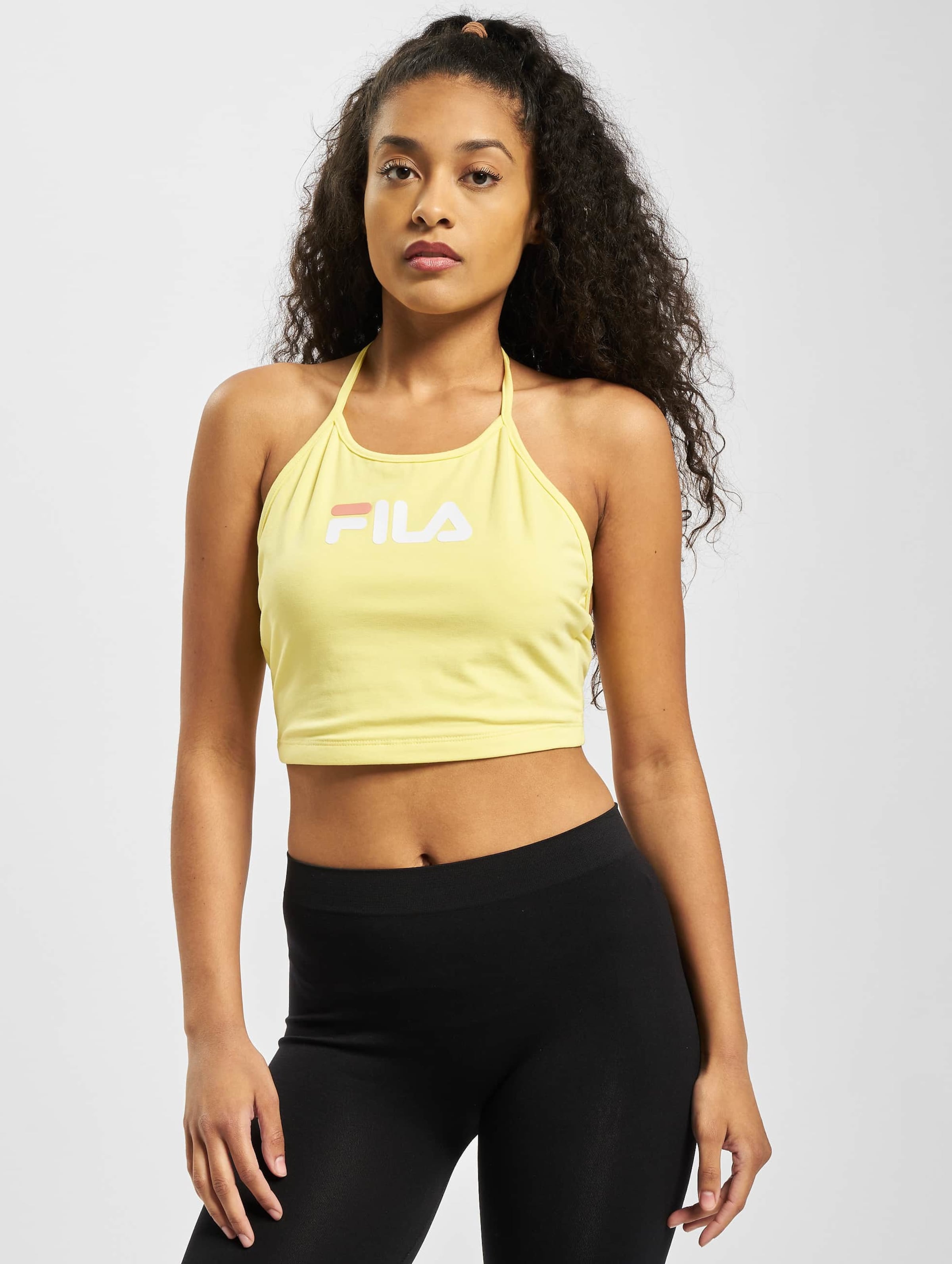 Yellow hot sale fila leggings