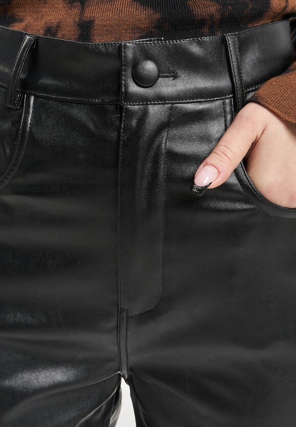 Straight Vegan Leather-3