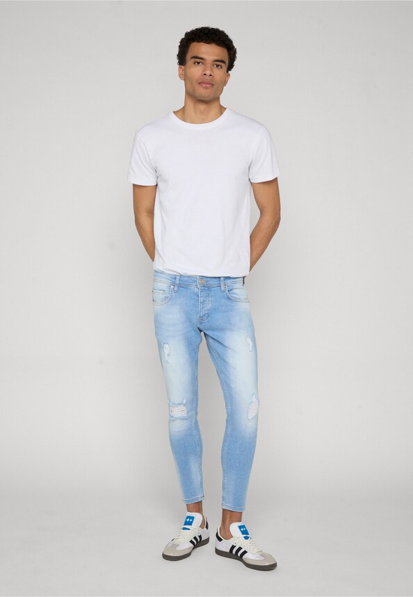 2Y Destroyed Cropped Skinny Denim-2
