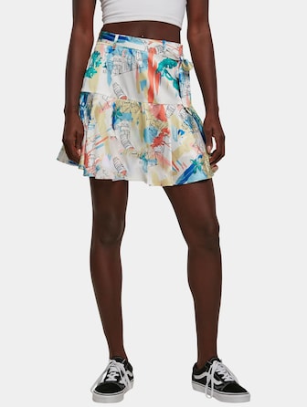 Ladies Aop Satin Mini
