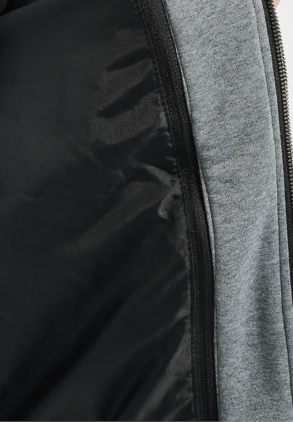 Fleece Hooded Fake Leather -5