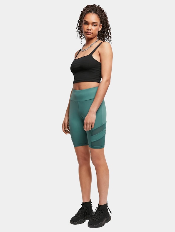 Ladies High Waist Tech Mesh Cycle -3