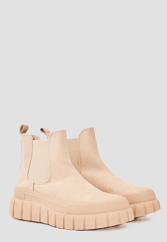 77 Schuh Worker Boots Plateau Gummibund