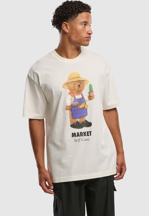 Market Botanical Bear T-Shirt-0