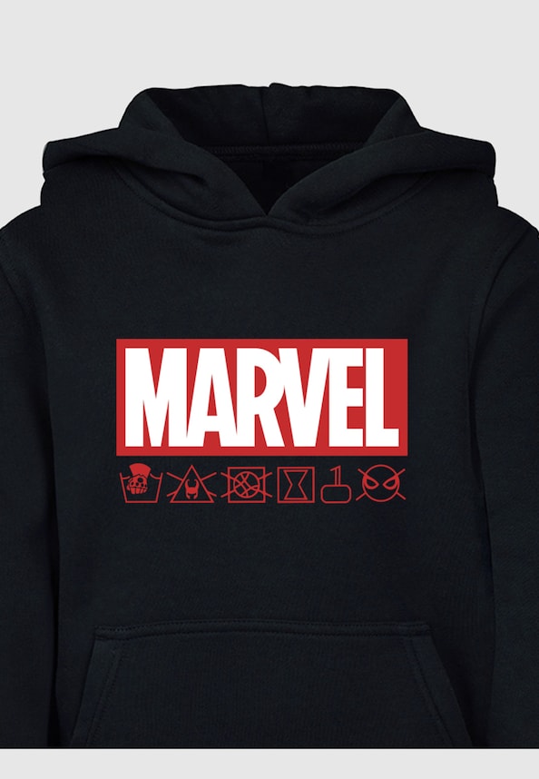 Kids Marvel - Logo Washed Care Basic Hoody-2
