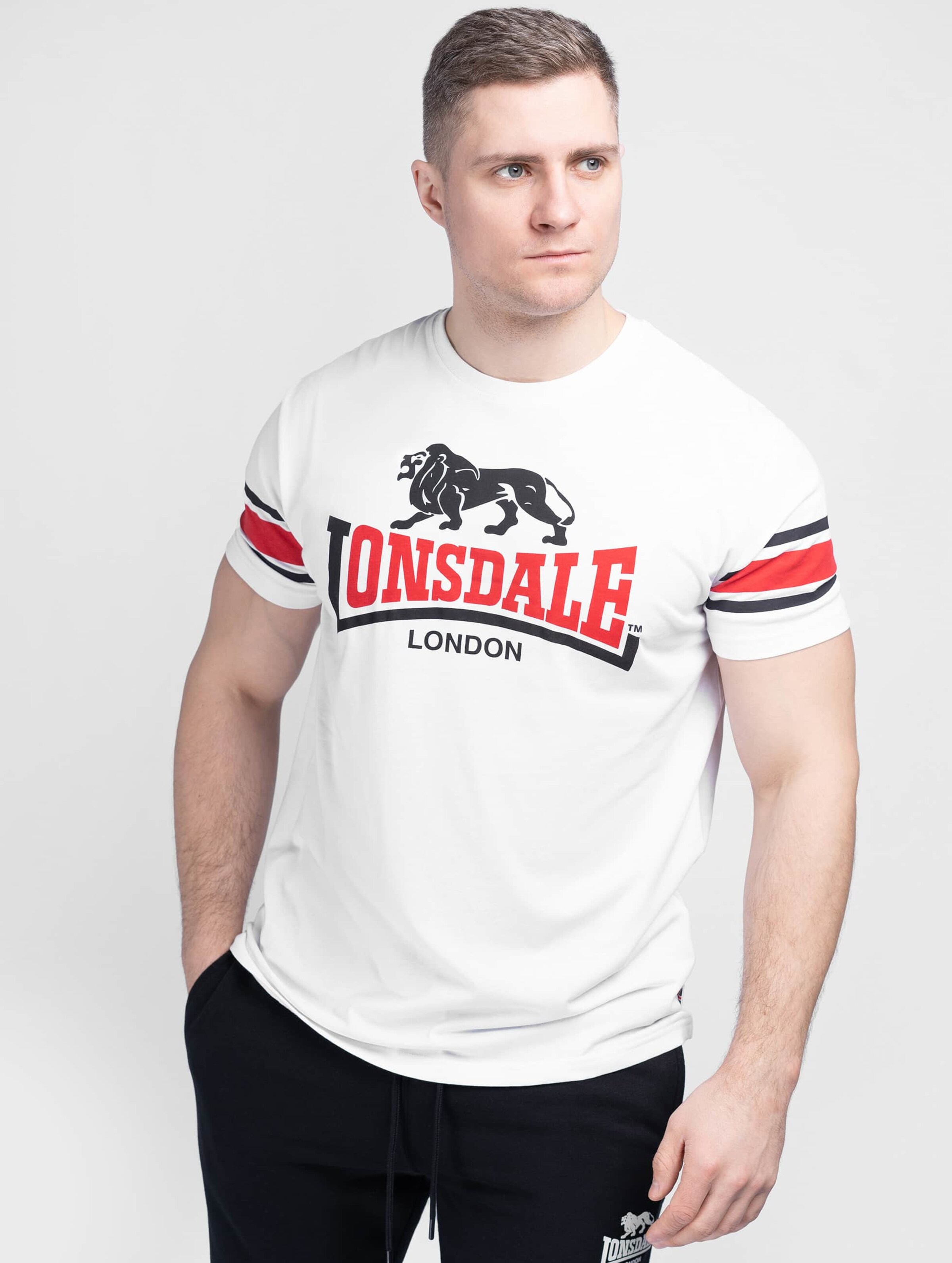 Lonsdale London Hempriggs T-Shirt Mannen op kleur wit, Maat XL