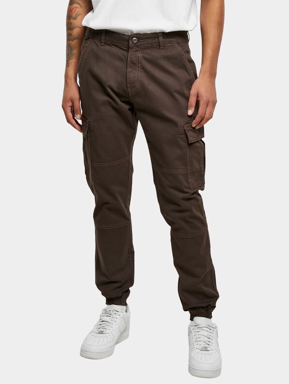 Washed Cargo Twill Jogging-0