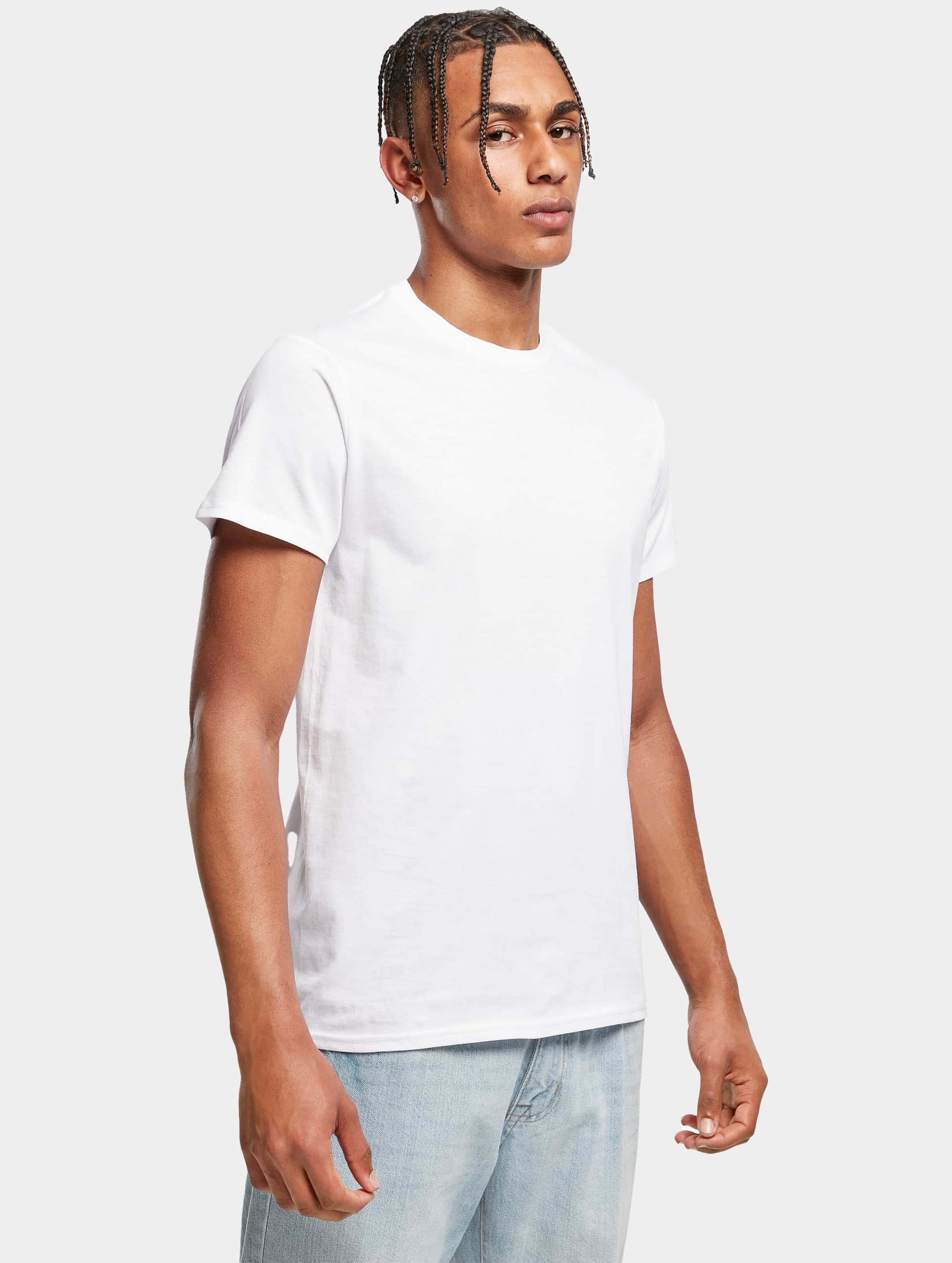 Build Your Brand Merch T-Shirt Mannen op kleur wit, Maat XXL