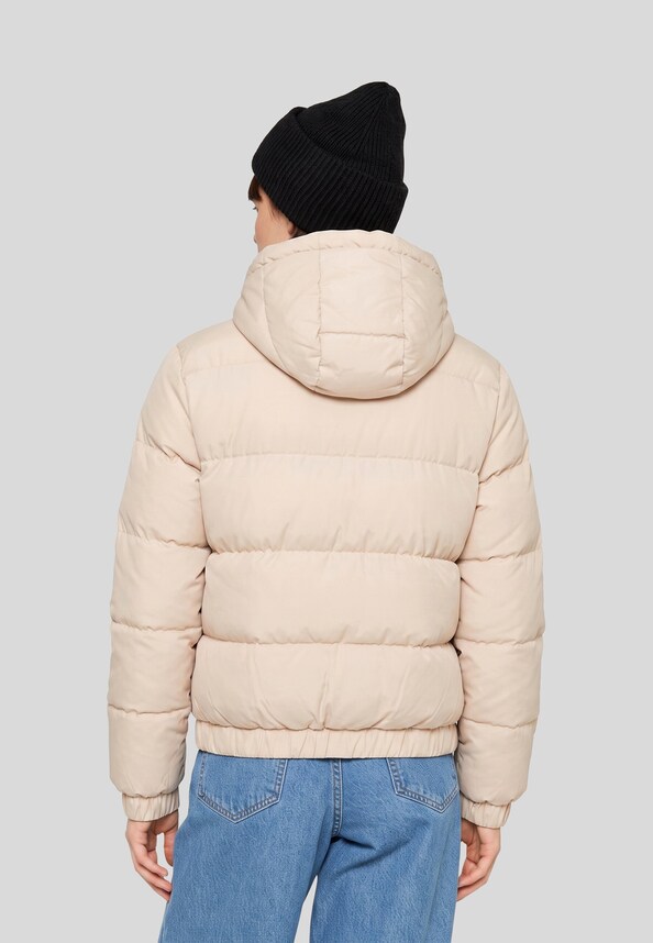 Ladies Hooded Puffer Jacket-1
