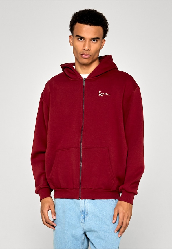Small Signature Essential Os Zip Hoodie-0