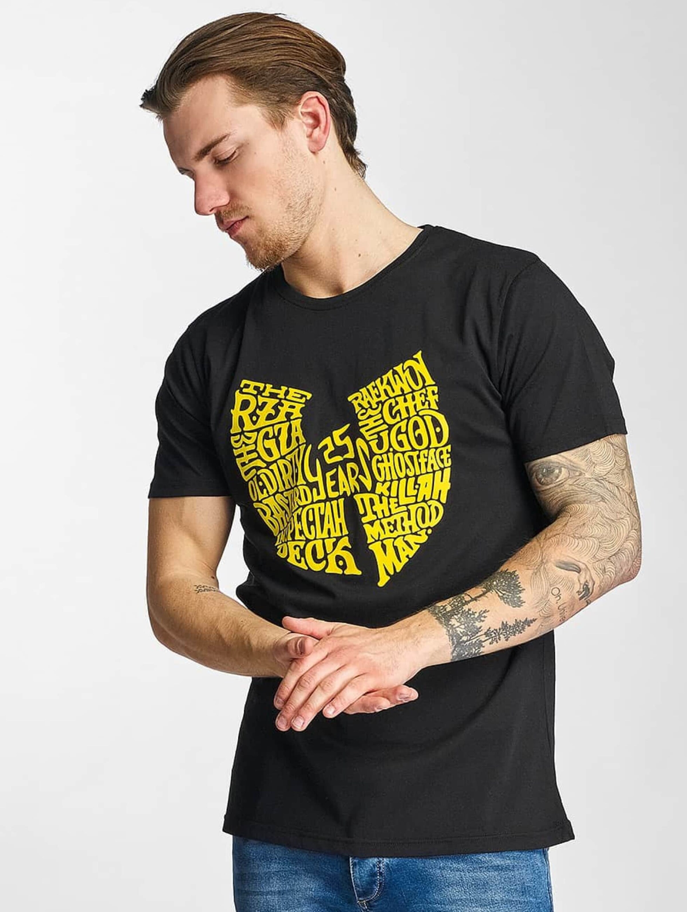 Wu-Tang Wu-Wear 25 Years Tee Mannen op kleur zwart, Maat S