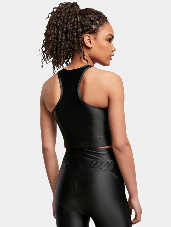 Ladies Cropped Shiny-1
