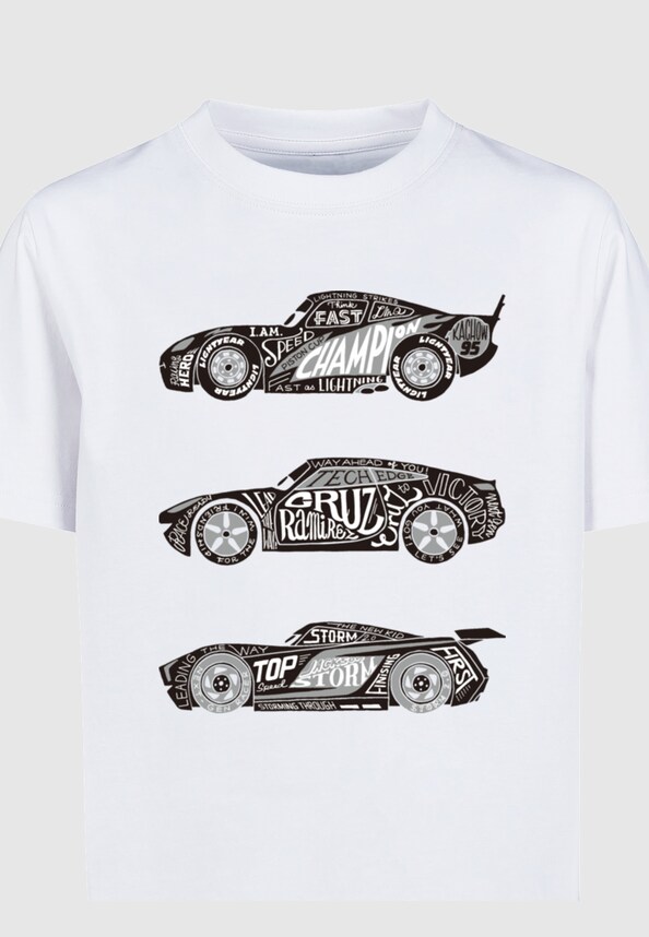 Kids Cars - Text Racers T-Shirt-2