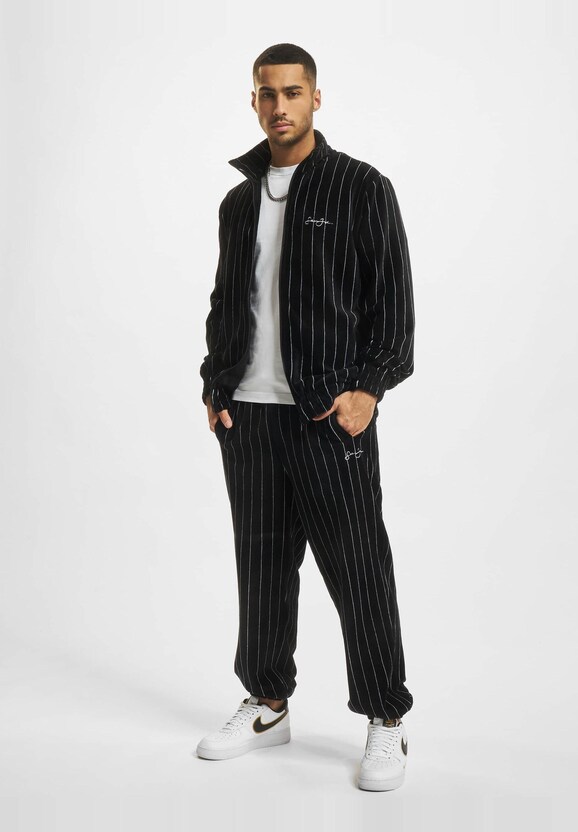 Script Logo Pinstripe Velours-5