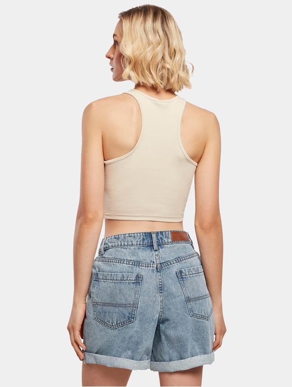 Ladies Cropped Rib-1