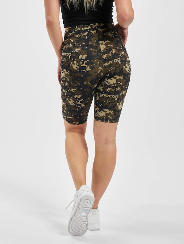 Ladies High Waist Camo Tech Cycle -1