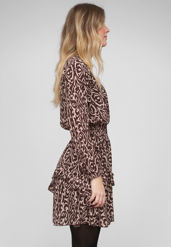 Longsleeve Dress with abstract print-3
