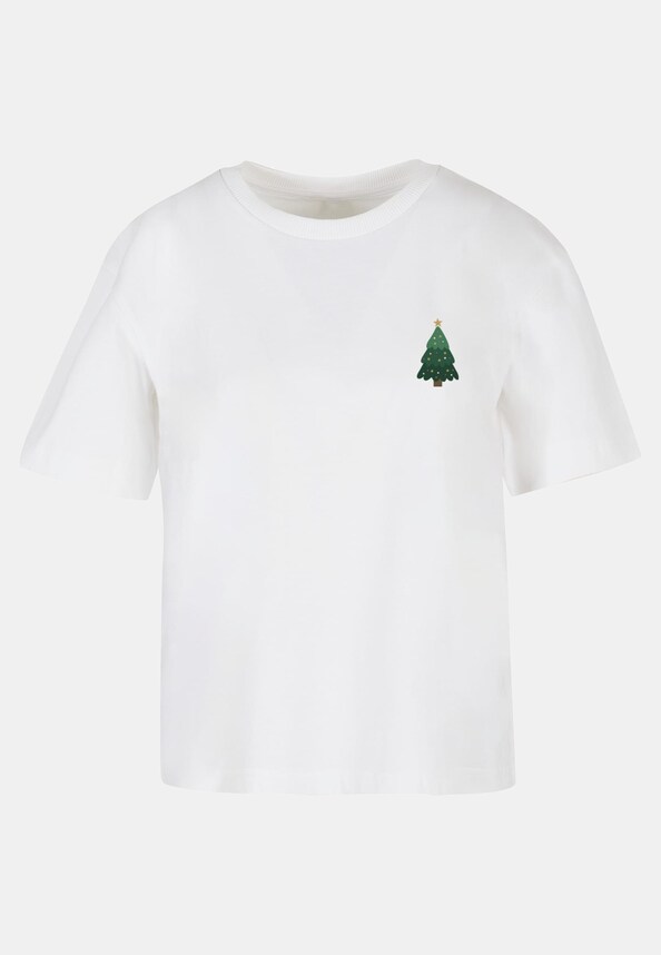Ladies Christmas Holly Jolly Mood Tee-4