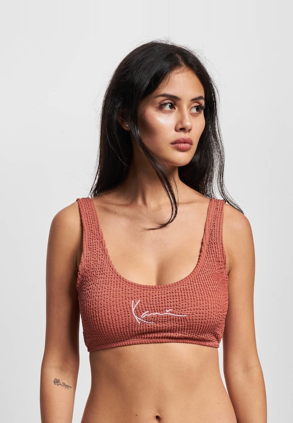 Karl Kani Small Signature Crinkle Bikini Top-1