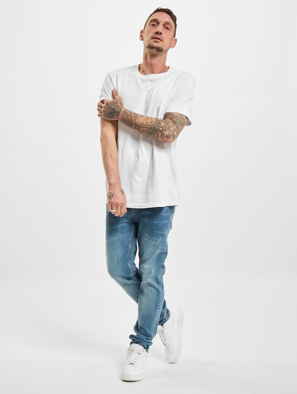 Denim Project Mr Red Light Destroy Slim Fit Jeans-6