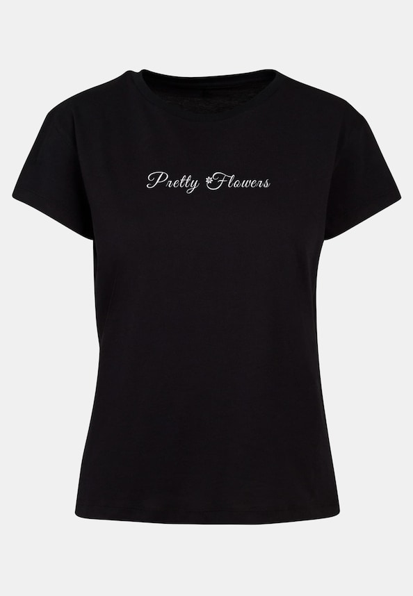 Ladies Pretty Flowers - Box Tee-0
