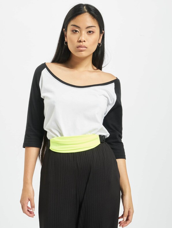 Ladies 3/4 Contrast Raglan Tee-0