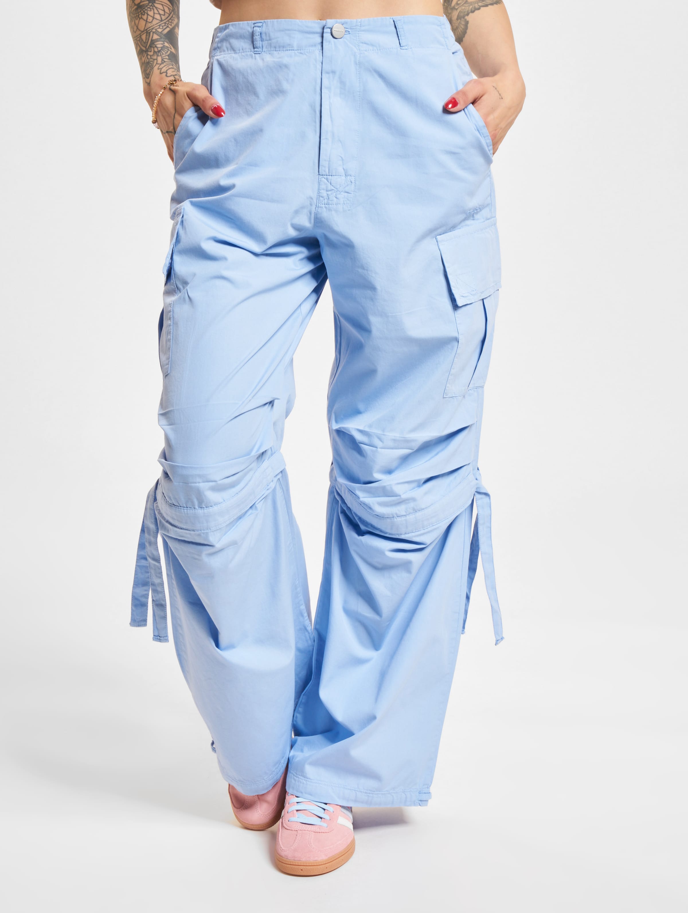 Freddy Garment Dyed Cargohose Frauen,Unisex op kleur blauw, Maat XS