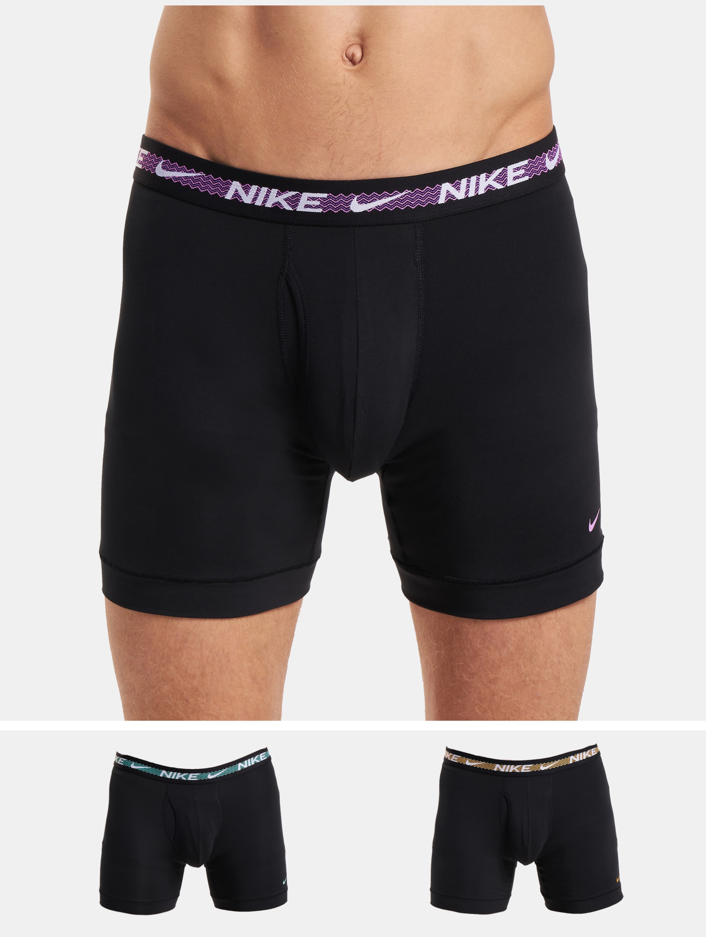 Nike 3 Pack Brief Boxershorts Mannen op kleur zwart, Maat S