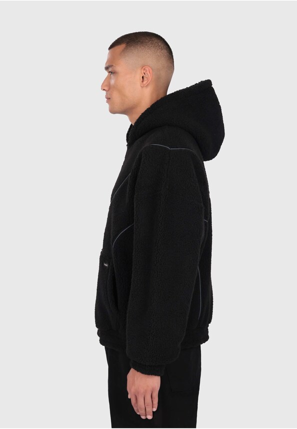 WAVY TEDDY ZIP HOODIE-2