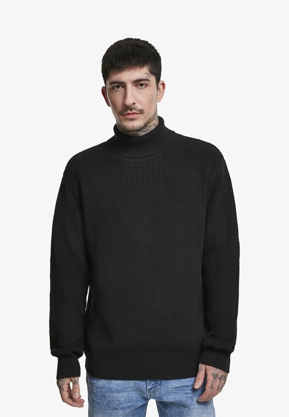 Cardigan Stitch Roll Neck-1