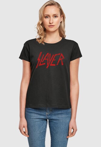 Ladies Slayer - Distressed Logo Box Tee