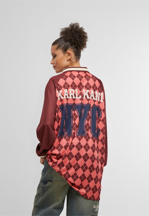 KK Script Mesh Print Jersey Dress-1