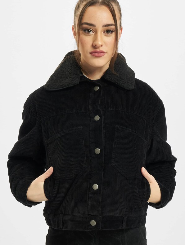 Ladies Oversized Corduroy Sherpa-2