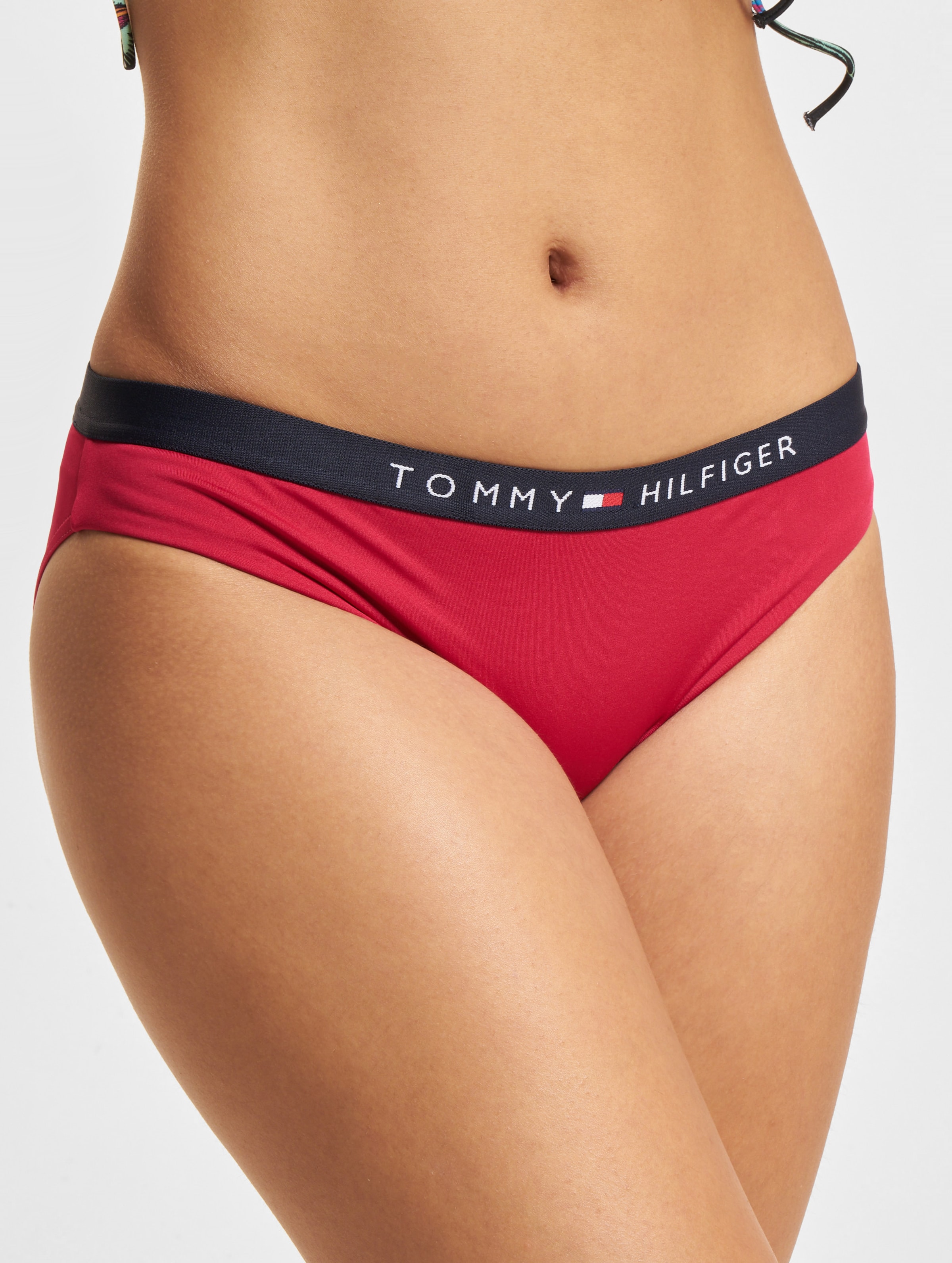 Tommy Hilfiger Classic Bikini Frauen,Unisex op kleur rood, Maat XS