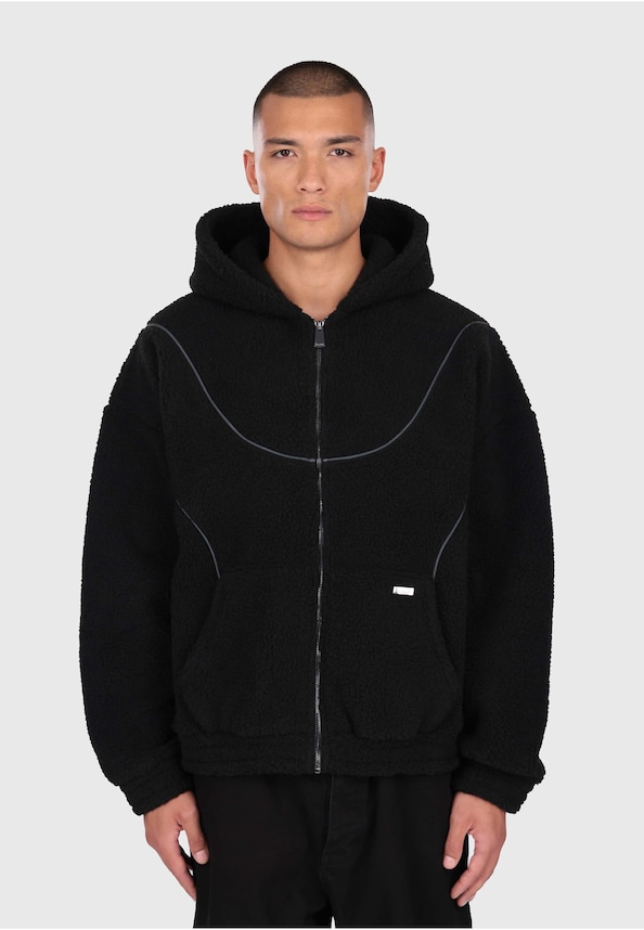 WAVY TEDDY ZIP HOODIE-0
