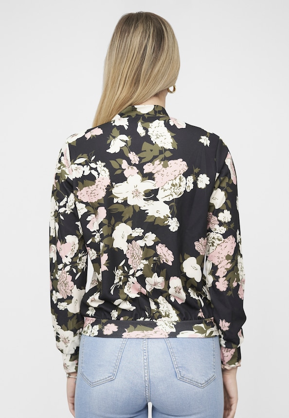 Blouson Jacket with floral print-1