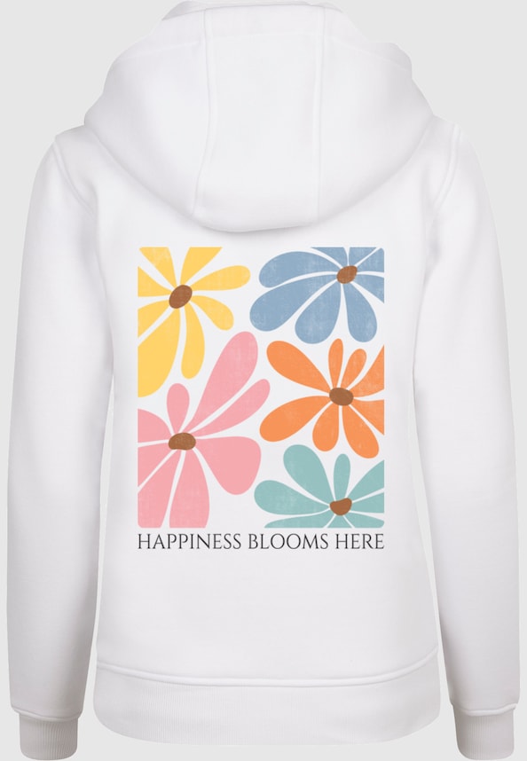 Ladies Happiness Blooms Here Hoody-2