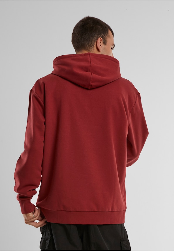 KM-HD011-052-05 SMALL SIGNATURE ESSENTIAL HOODIE DARK RED-1