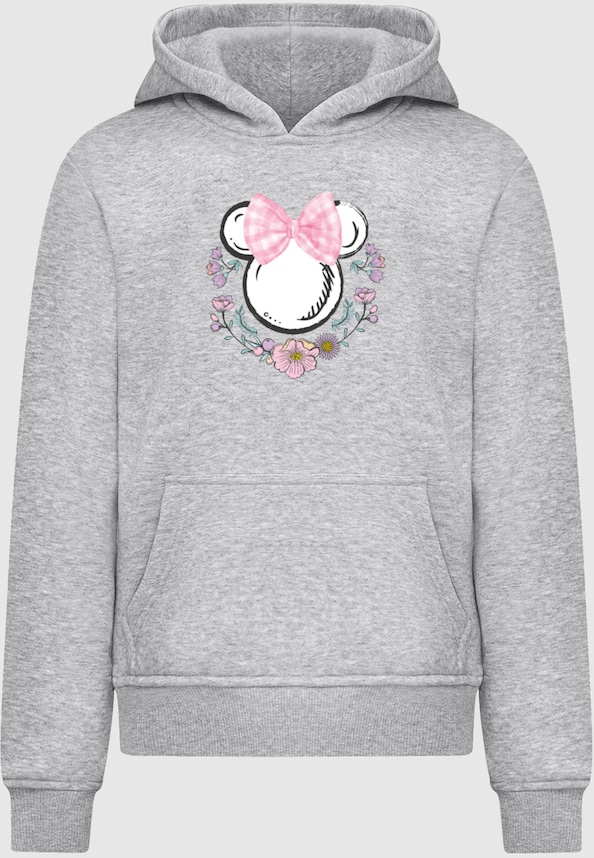 Kids Minnie Mouse - Flowers Logo Hoody-2