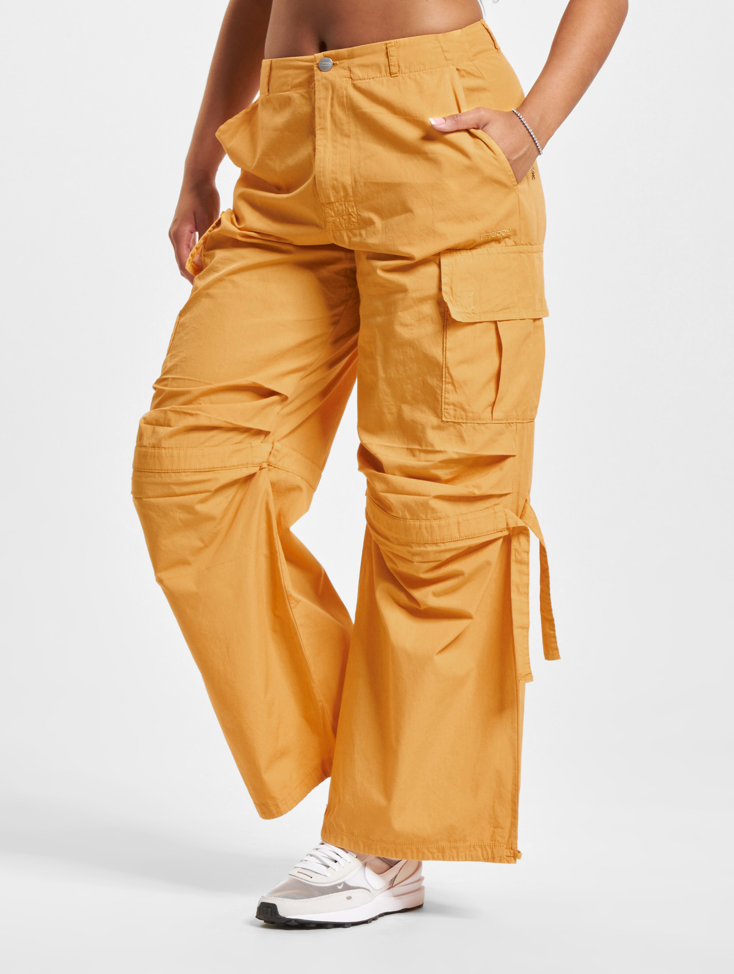 Freddy Pantalone Lungo Cargohosen op kleur goudkleurig, Maat XS