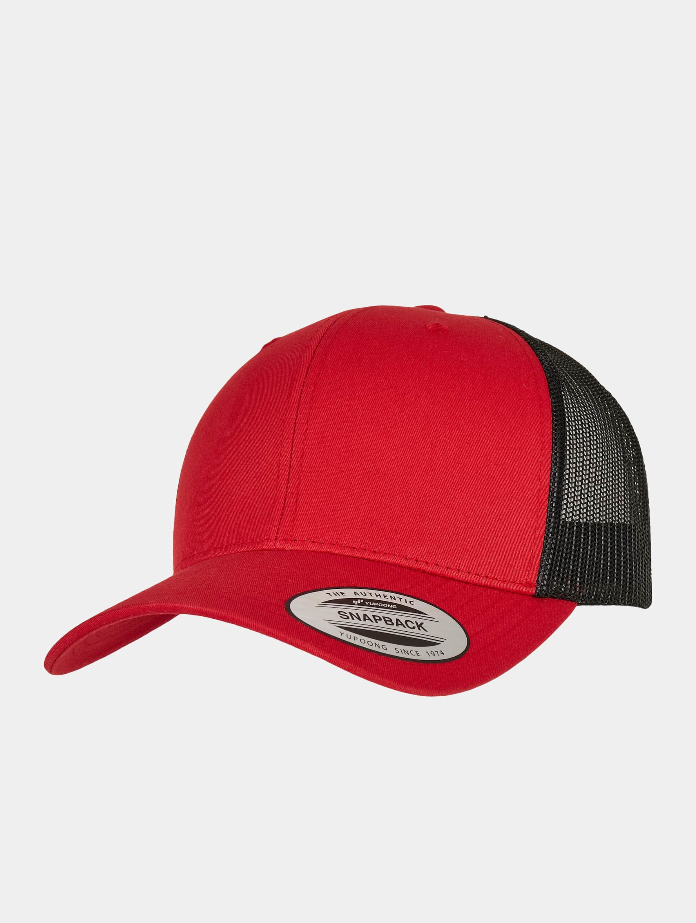 Flexfit - Retro Trucker 2Tone Snapback Pet - Rood/Zwart