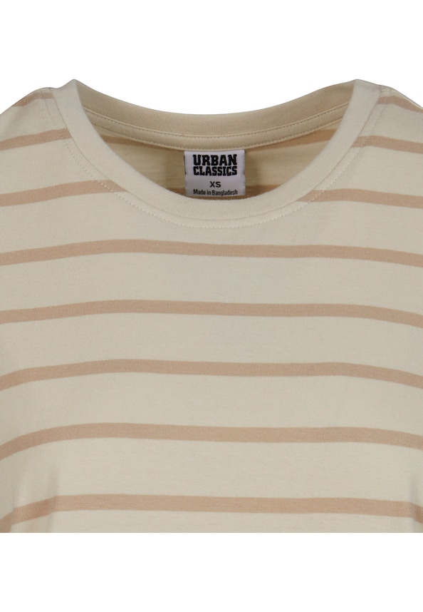 Ladies Striped Boxy Tee-3