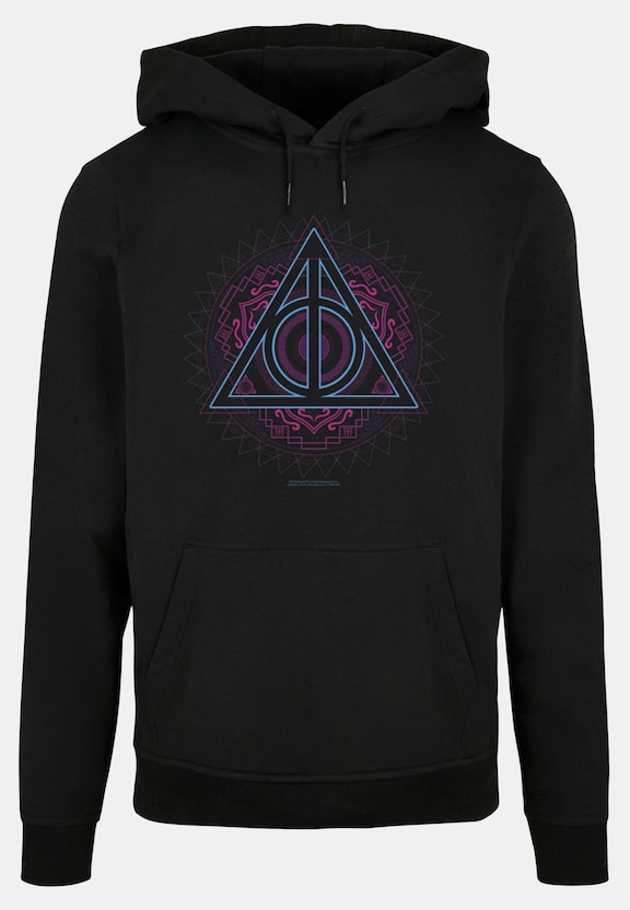 Harry Potter - Neon Deathly Hallows Basic Hoody-4
